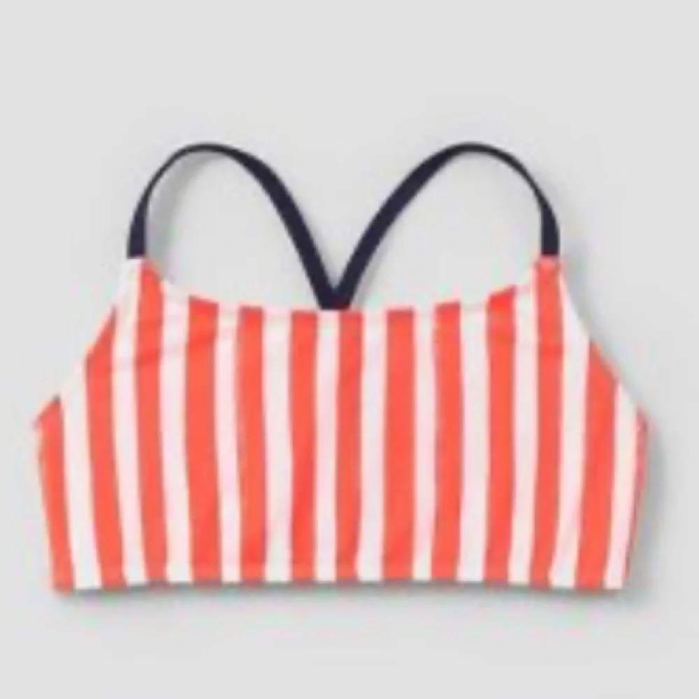Little girls striped bikini top